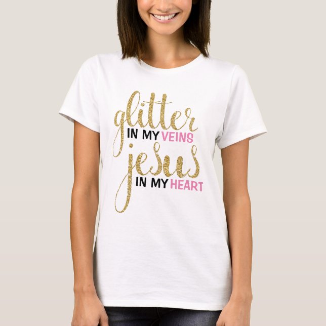 T-shirts Brilho & T do namorado de Jesus (Frente)