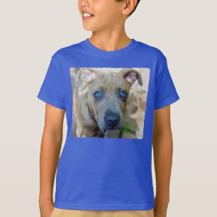 T-shirts Brindle Pit Bull Puppy por Shirley Taylor