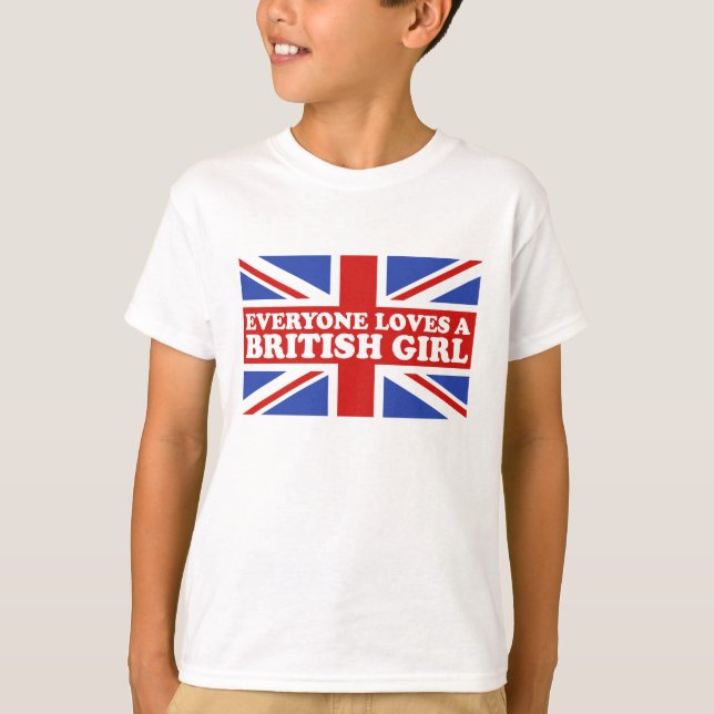 T-shirts British Girl (Frente)