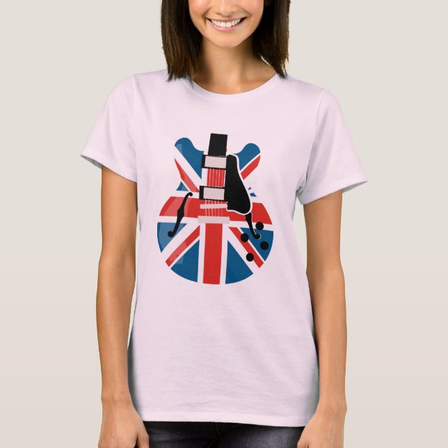 T-shirts Britpop Guitar (Frente)