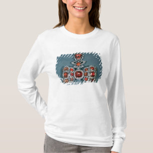 T-shirts Broche do arco ajustado com brilhante
