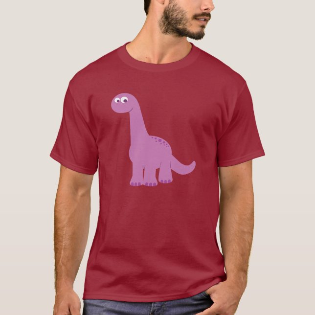 T-shirts Brontossauro Roxo (Frente)