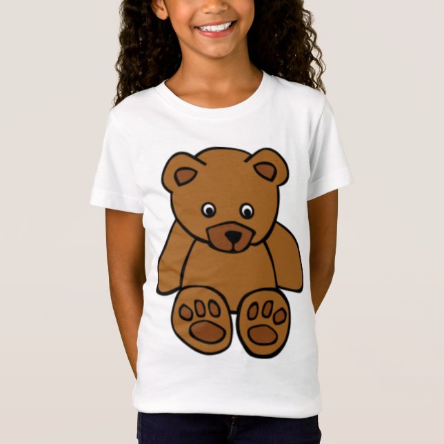T-shirts Brown Teddy Bear (Frente)