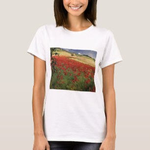 T-shirts BRUCE, William Blair papoulas papoula vermelha flo