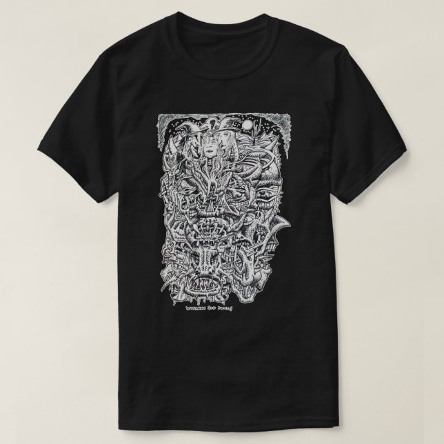 T-shirts Bruxas e Diabos, por Brian Benson. (Frente do Design)