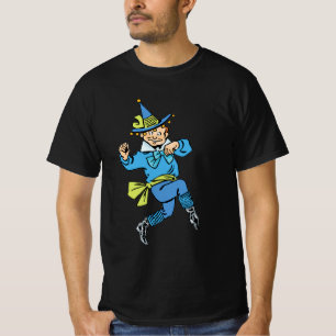 T-shirts Bruxo Vintage do Oz, Menino Munchkin Dançante!