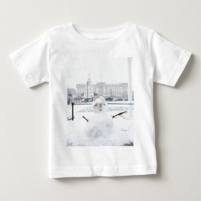 T-shirts Buckingham Palace Snowman London (Frente)