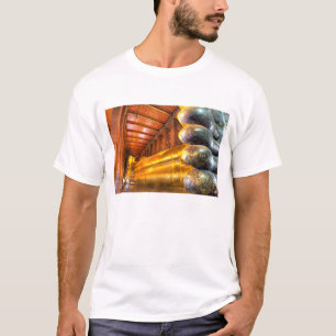 T-shirts Buda gigante deitado dentro do templo, Wat Pho,