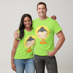 T-shirts Buda Iluminescência da MEDITAÇÃO