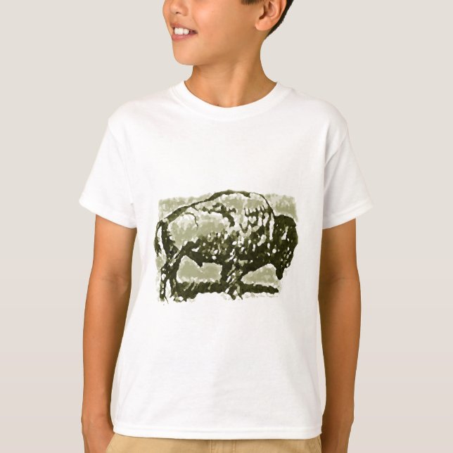 T-shirts Buffalo Art (Frente)