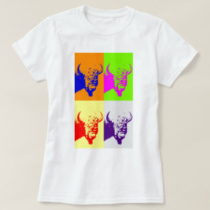T-shirts Buffalo de Pop de 4 cores