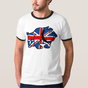 T-shirts Buldogue britânico impressionante