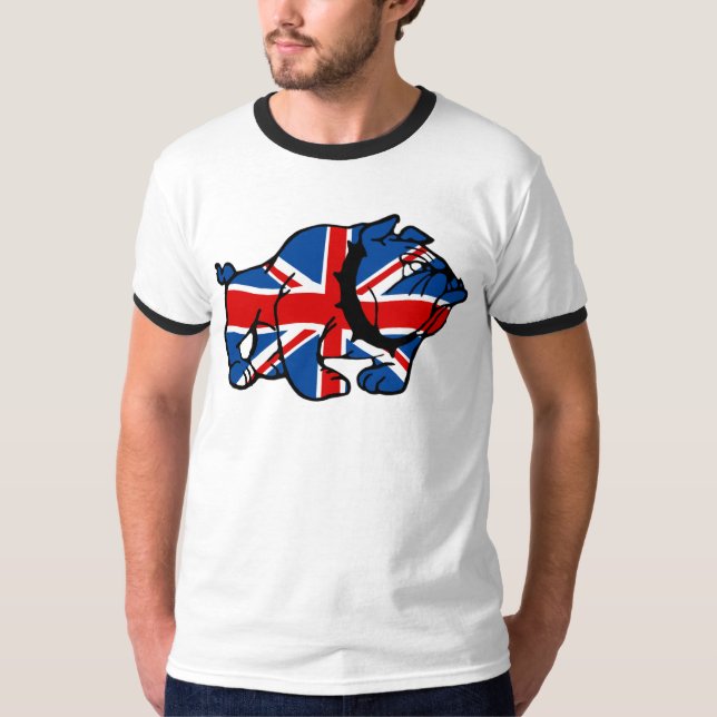 T-shirts Buldogue britânico impressionante (Frente)