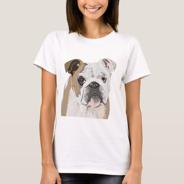 T-shirts Buldogue Inglês (Frente)