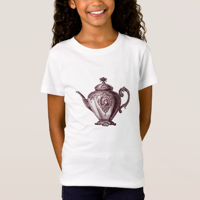 T-shirts Bule do Victorian do vintage (Frente)