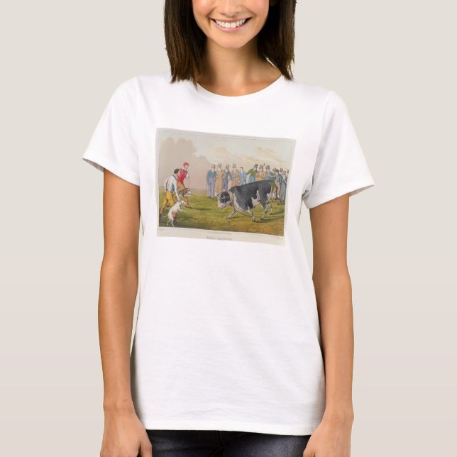 T-shirts "Bull Baiting", pub. de Thomas McLean, 1820, (impr (Frente)
