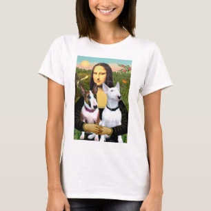 T-shirts Bull Terriers (Dois) - Mona Lisa