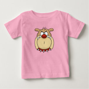 T-shirts Bulldog Infantil Orgânico Rastejante