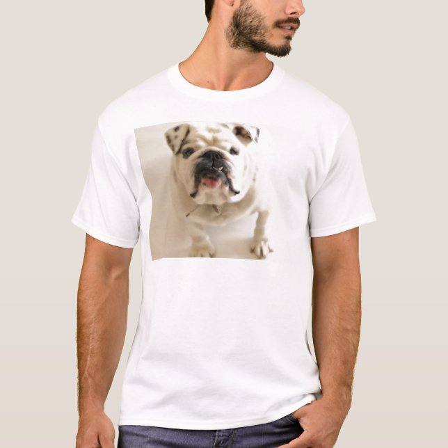 T-shirts Bulldog Muito Fofo (Frente)