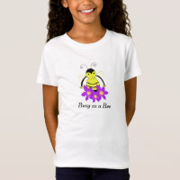 Bumble Bee Whimsical com Flores
