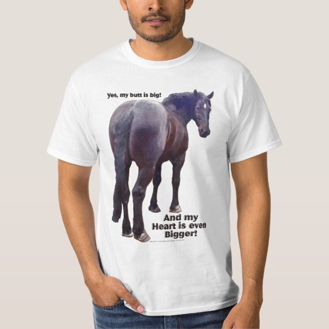 T-shirts Bumbum grande Percheron (Frente)