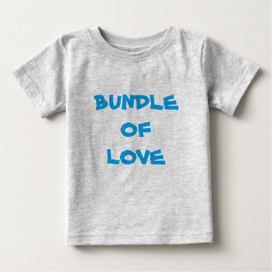 T-shirts BUNDLE DE AMOR - Cinza Simples/Azul