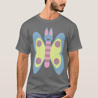 T-shirts Bunny Borboleta Coelhinho Híbrido Adorável Kawaii