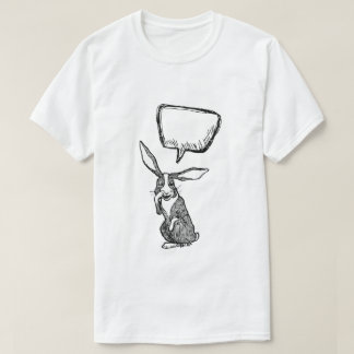 T-SHIRTS BUNNY RABBIT DIZ...BOLHA DE PENSAMENTO PERSONALIZÁ