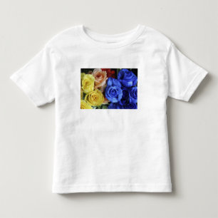 T-shirts Buquês de rosas frescas sortidos