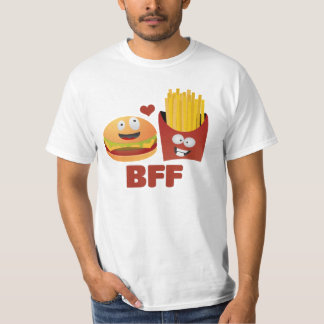 T-shirts Burger E Fries Os Melhores Amigos Para Sempre