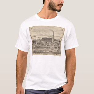 T-shirts Burlington que fabrica trabalhos do mármore do Co