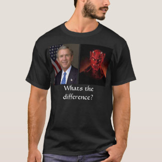 T-shirts Bush e o diabo, o que são a diferença?