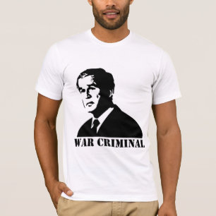 T-shirts Bush é um criminoso de guerra
