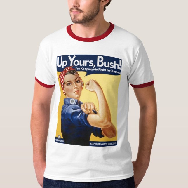 T-shirts bush_upyours hillary (Frente)