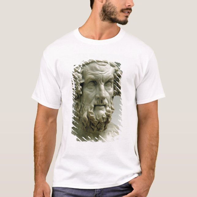 T-shirts Busto do retrato do local (Frente)