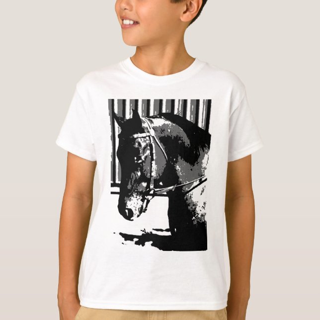 T-shirts BW Stallion Horse (Frente)
