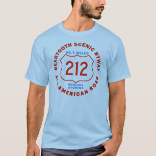 T-shirts Byway cénico de Beartooth toda a estrada american