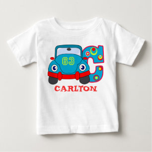 T-shirts C CAR, nome inicial