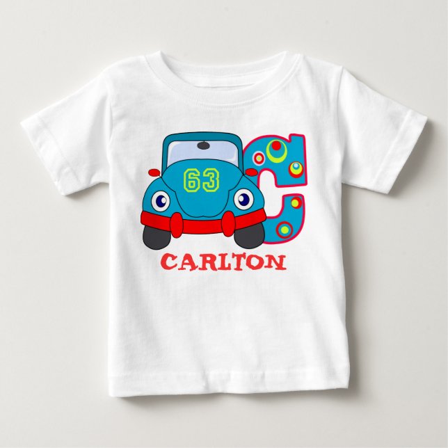 T-shirts C CAR, nome inicial (Frente)