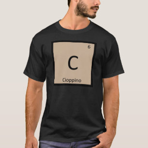 T-shirts C - Cioppino Símbolo da Tabela Periódica de Químic