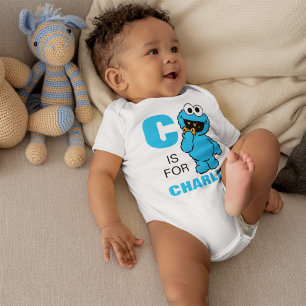 T-shirts C é para Cookie Monster Adicione seu nome