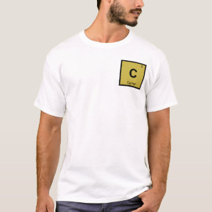 T-shirts C - Símbolo da Tabela Periódica da Química da Cida