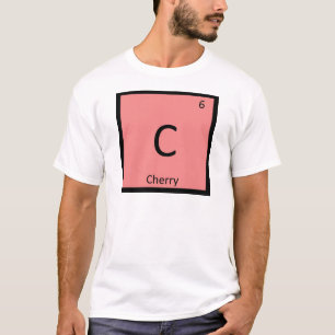 T-shirts C - Tabela Periódica de Símbolo de Química de Frut