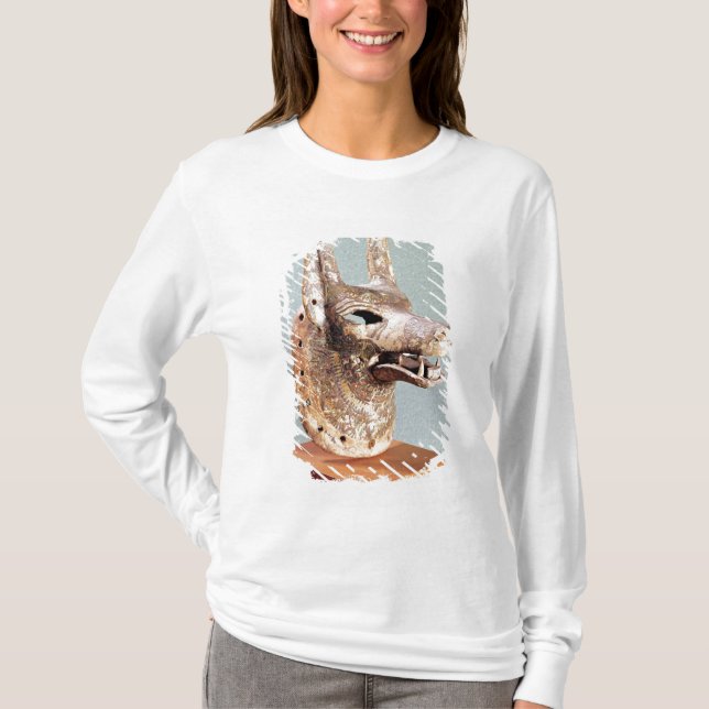 T-shirts Cabeça de Anubis, com uma maxila articulada (Frente)