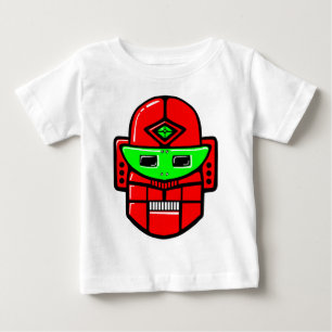 T-shirts Cabeça de Robô Retroativo - Personalizada