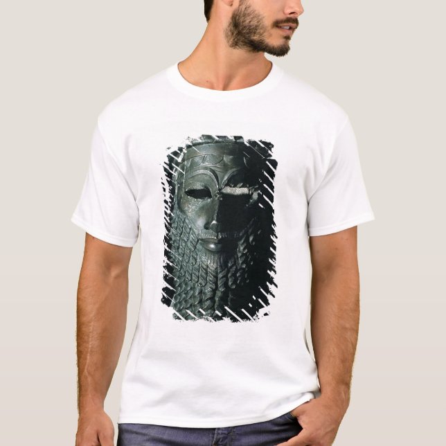 T-shirts Cabeça de Sargon mim 2334-2200 BC (Frente)