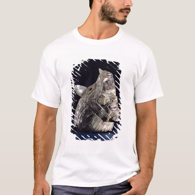 T-shirts Cabeça de um animal com cabeça humana nas maxilas (Frente)