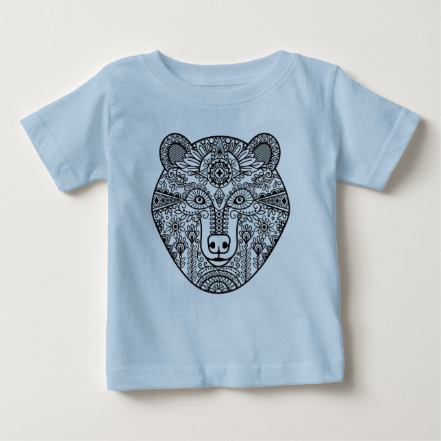 T-shirts Cabeça do urso do estilo (Frente)