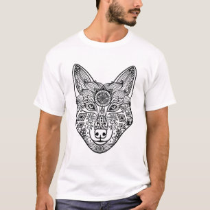 T-shirts Cabeça inspirada do lobo