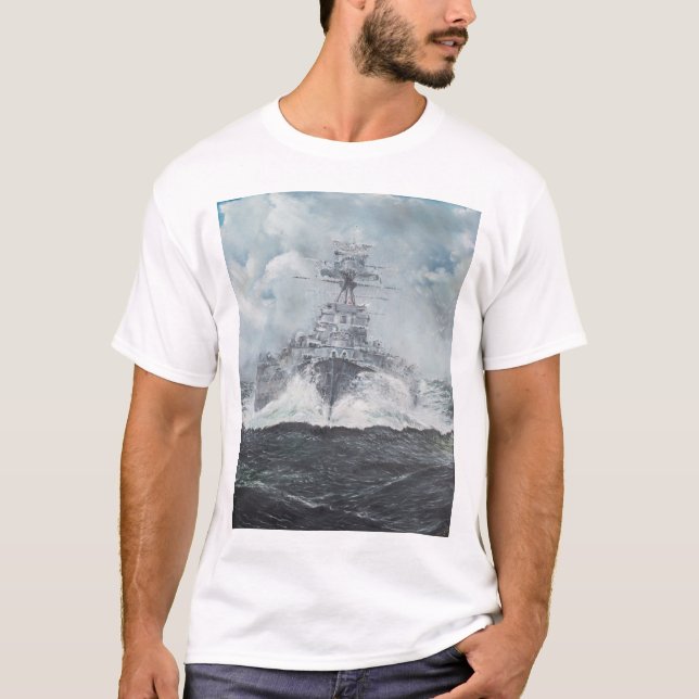 T-shirts Cabeças da capa para Bismarck 23rdMay 1941. 2014 (Frente)